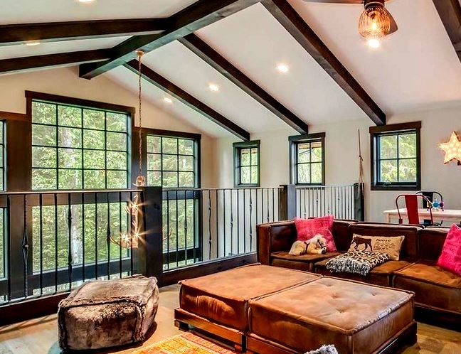 Rustic Family Room - Family Room