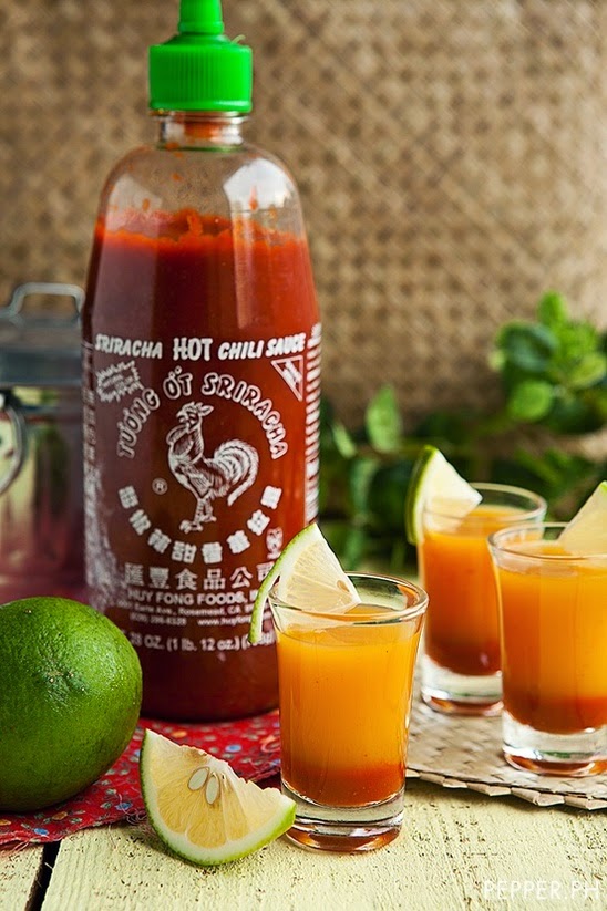 Sriracha Mango Cocktail Shots: Not For Sissies