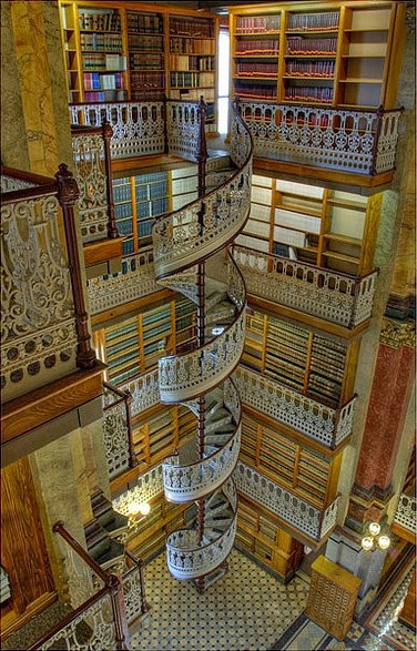 Spiral Staircase, Law Library, Des Moines, Iowa