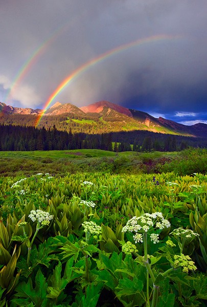 Double Rainbow, The Rocky Mountains, Colorado